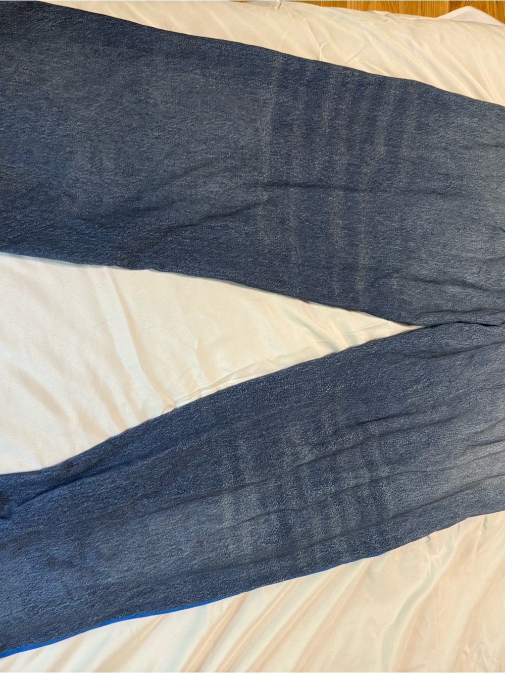 rag & bone Orange and Blue Miramar Terry Track Pant pull on jeans - Picture 5 of 5